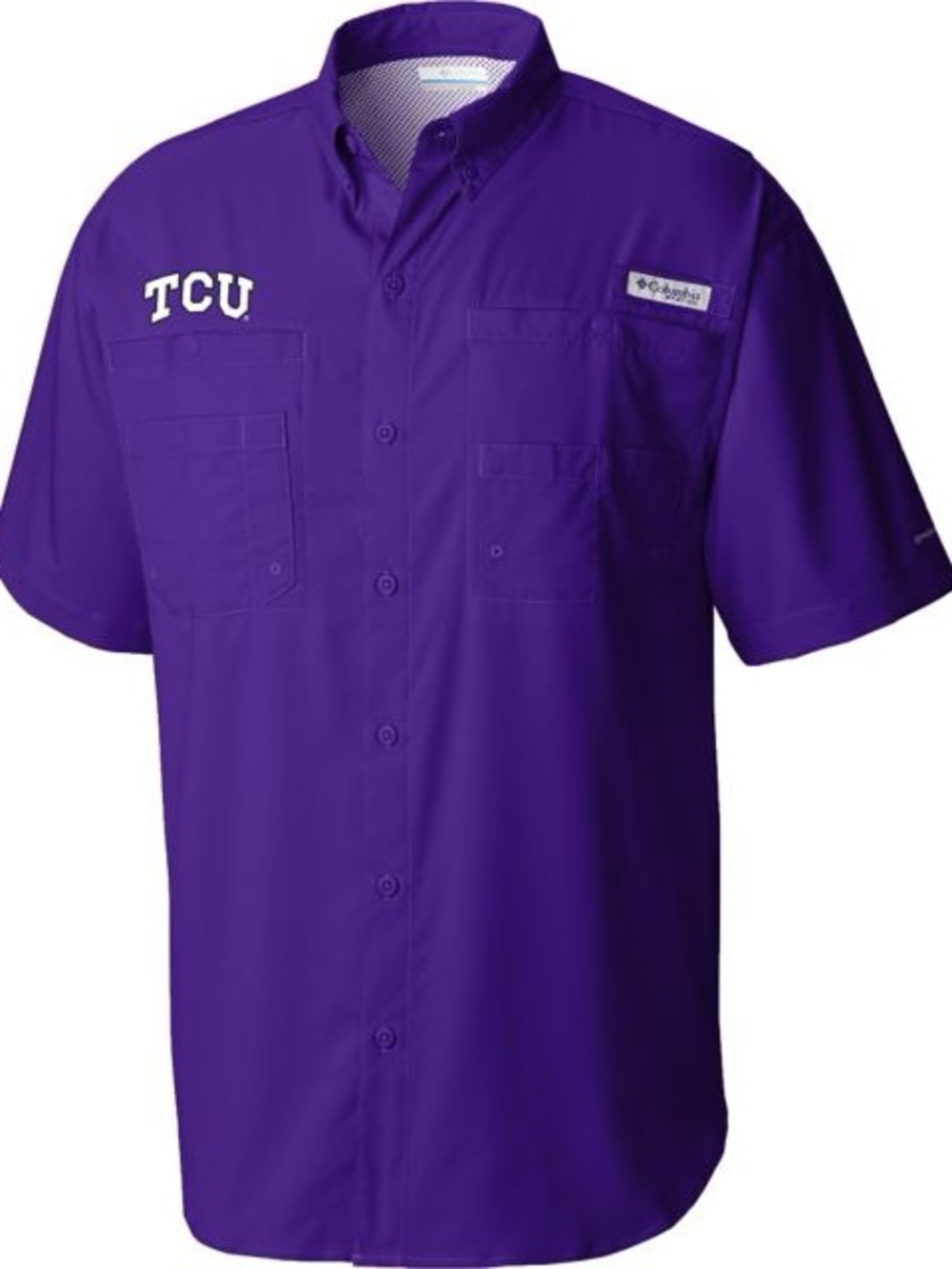 Texas Christian University Tamiami Short Sleeve Columbia Shirt